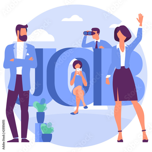 vector concept for career