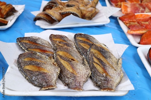 Dried fish at the market