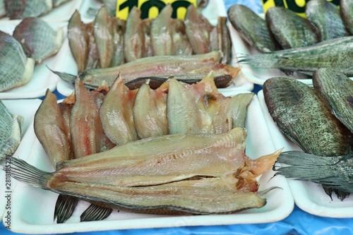 Dried fish at the market