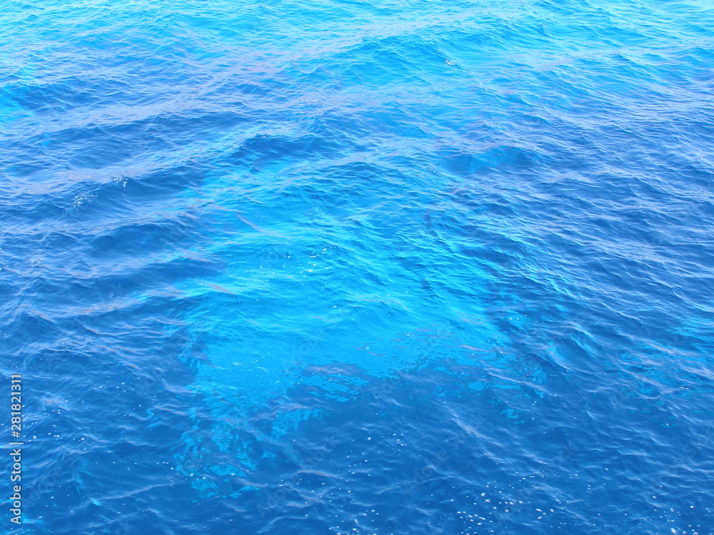 Water surface of sea, top view Water surface of sea, top view