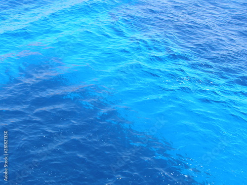Water surface of sea, top view