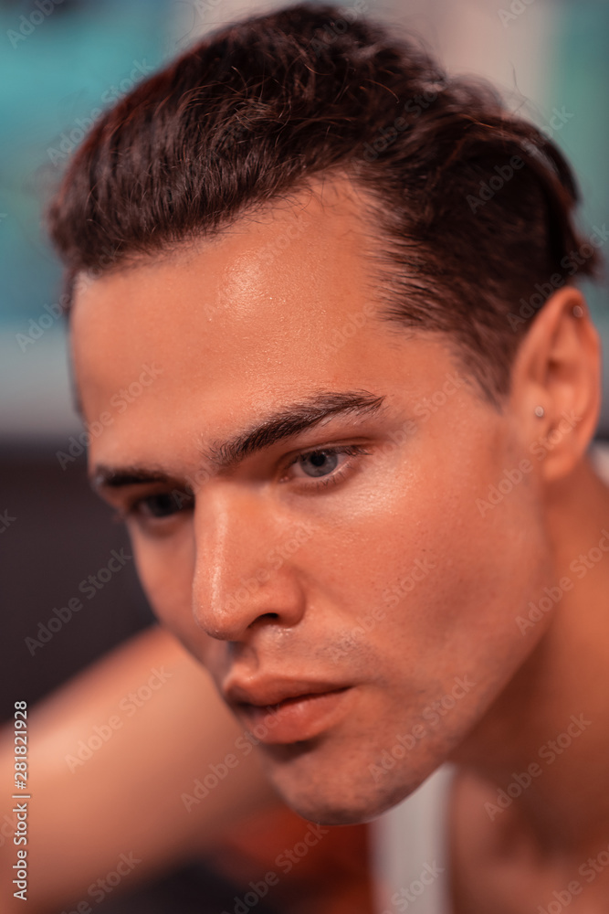 Portrait of a serious determined young man Portrait of a serious determined young man