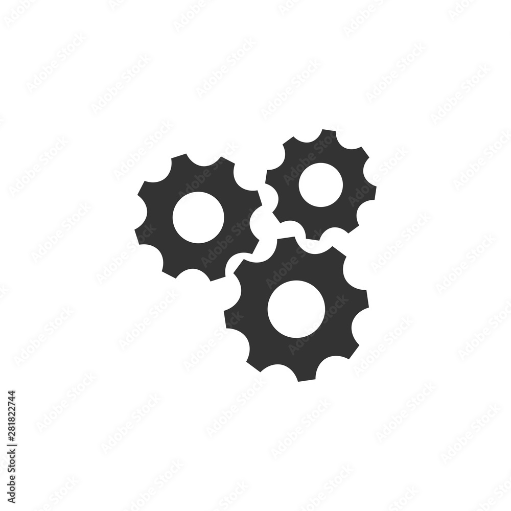 gear machine symbol icon vector gear machine symbol icon vector