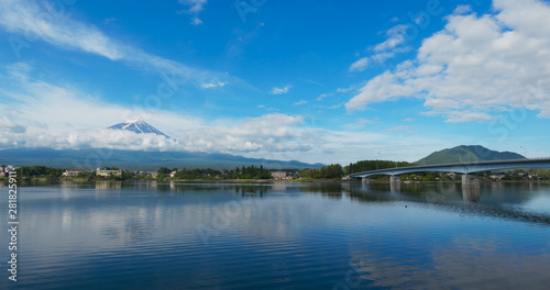 Mountain Fuji in Kawaguchiko Lake of Japan