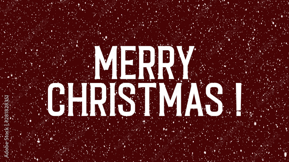 Animated text of Merry Christmas on background with snowflakes. Isolated new year greeting. Animated text of Merry Christmas on background with snowflakes. Isolated new year greeting.