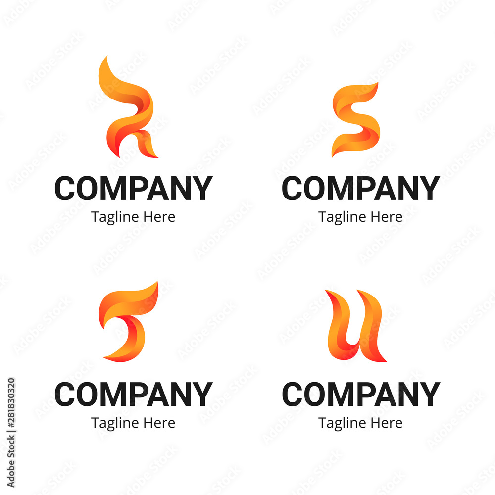 alphabet logo gradient design alphabet logo gradient design