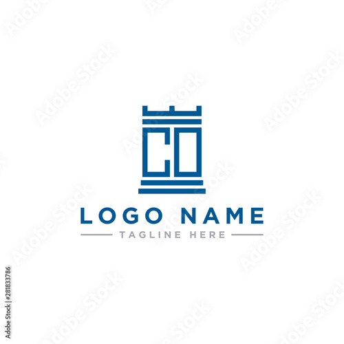inspiring logo designs for companies from the initial letters of the CO logo icon. -Vector