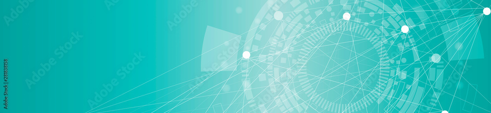 Фотография Website header or banner design with abstract geometric background
