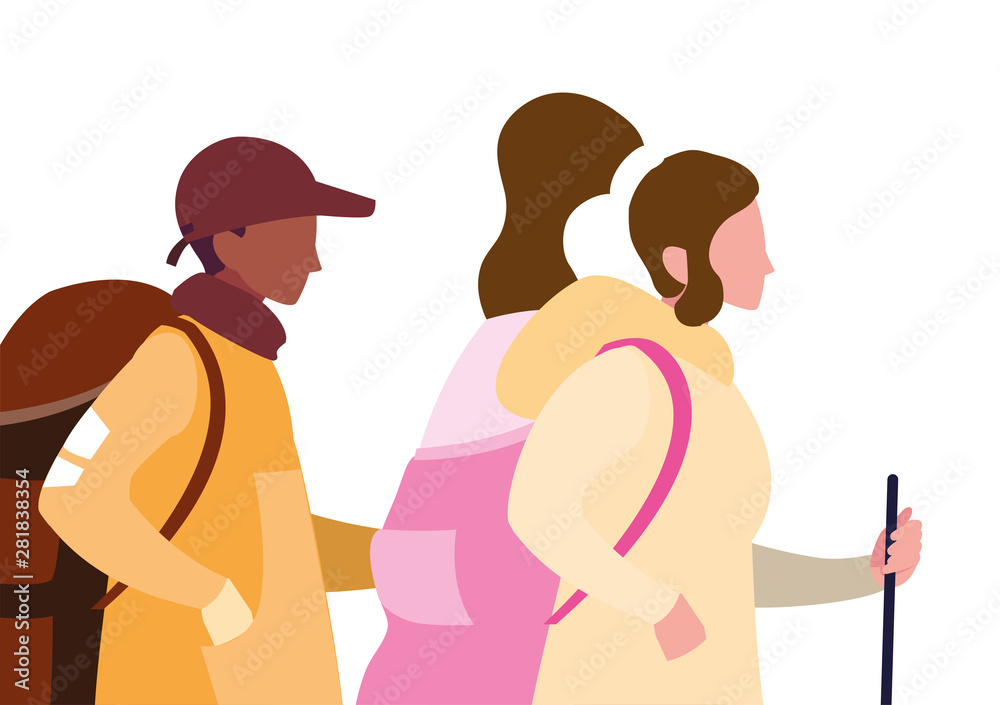 couple with backpack hiking wanderlust couple with backpack hiking wanderlust
