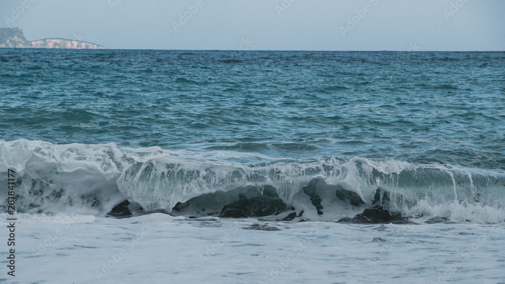 Fototapeta premium Photo of a beach and waves