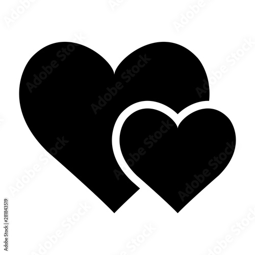 Heart. Symbol of love, romance, relationships. Flat illustration. Decorative item for design, cards or scrapbooking.