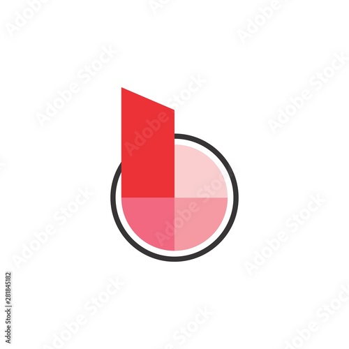 Free Download Circle with letter b logo design vector - GFXLoad