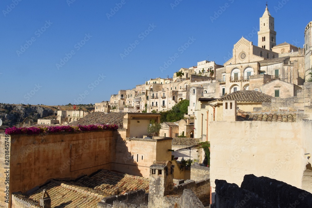 Fototapeta premium Matera - Sasso Barisano - veduta