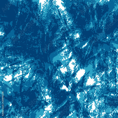 Abstract blue background. Watercolor Paint texture. Elements for minimal banner, logo, social, presentation, flyer, brochure, template. Creative design. Vector illustration. © Oksana Minakova