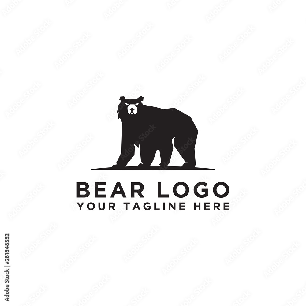 Logo icon design Bear logo vector template. - Vector