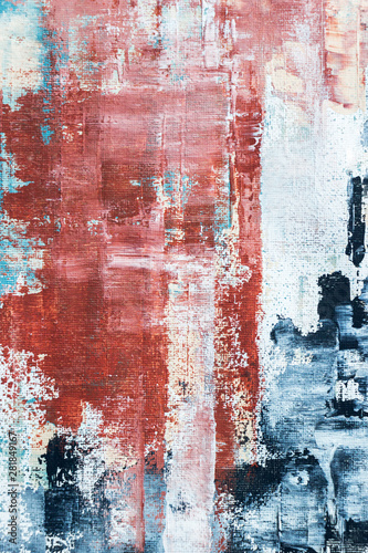 Fototapeta Naklejka Na Ścianę i Meble -  abstract textured acrylic painting on canvas 