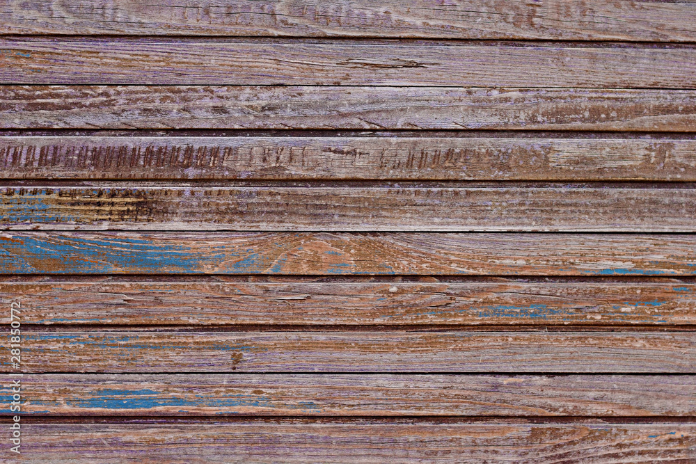 Old painted wooden wall with faded paint Old painted wooden wall with faded paint
