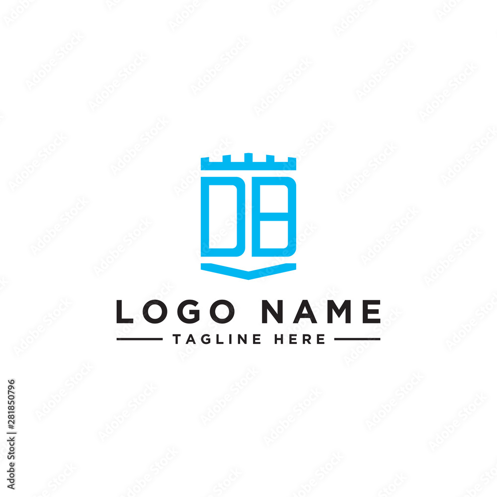 Inspiring company logo design from the initial font of the DB logo icon. -Vector Inspiring company logo design from the initial font of the DB logo icon. -Vector