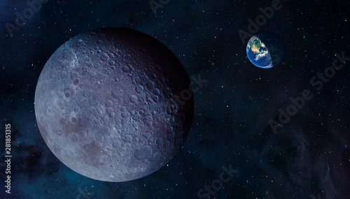 Fototapeta Naklejka Na Ścianę i Meble -  The Dark side of the moon 