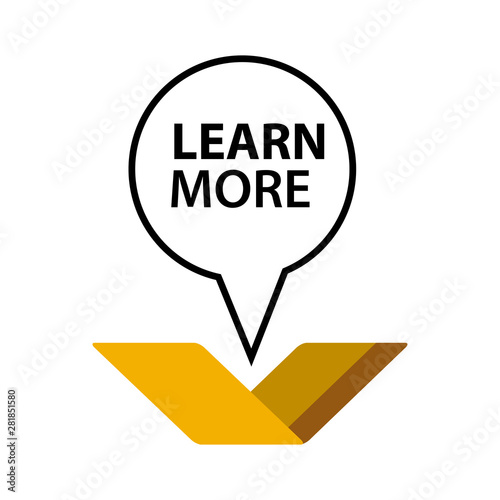 Learn more with books. illustration in vector format. Flat design