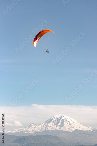 paraglider near mountain 1