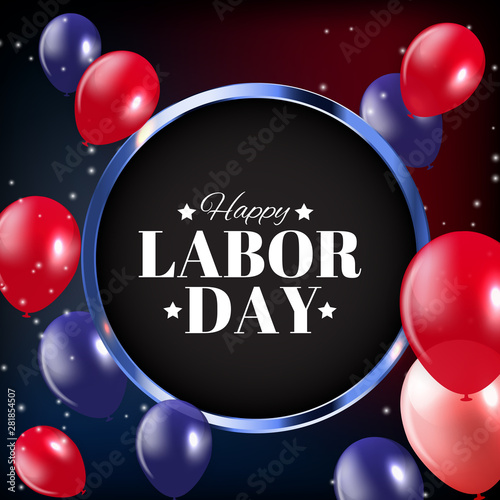 Happy Labor Day Poster Vector Illustration