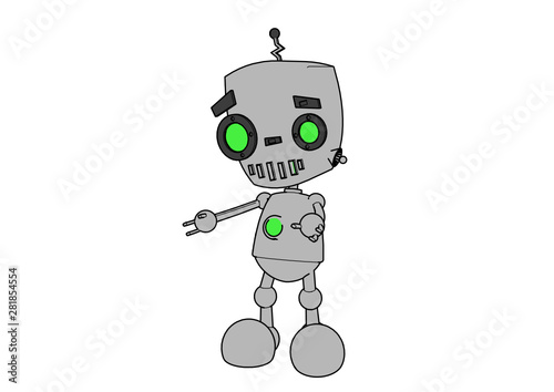 Cute Robot with Colors