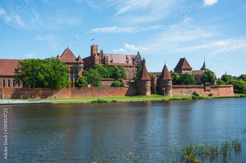 Fototapeta Naklejka Na Ścianę i Meble -  marienburg castle in poland, travel pictures of europ medieval architecture