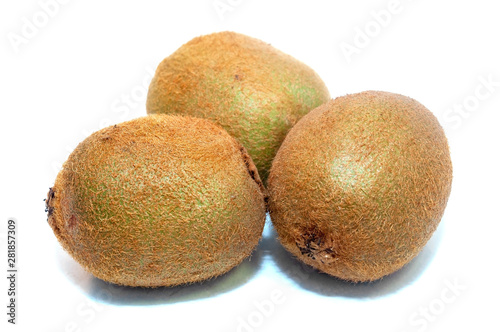 Kiwi fruit isolated on a white background