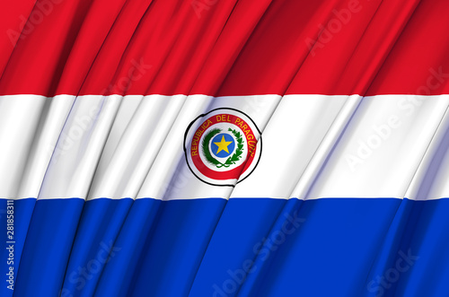 Free Download Paraguay waving flag illustration. - GFXLoad