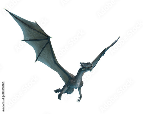 Fototapeta Naklejka Na Ścianę i Meble -  dragon flying out