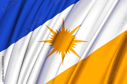 Tocantins waving flag illustration.
