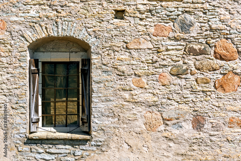 Window on the fortress wall.