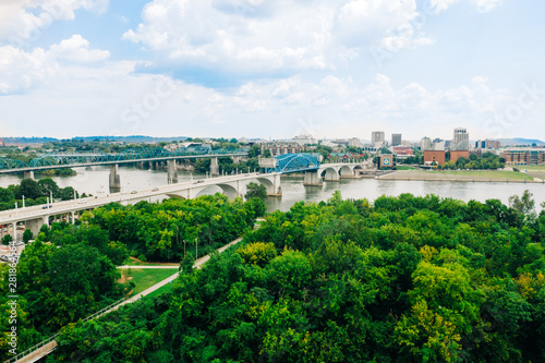Canvas Print Chattanooga Tennessee Downtown Bridges