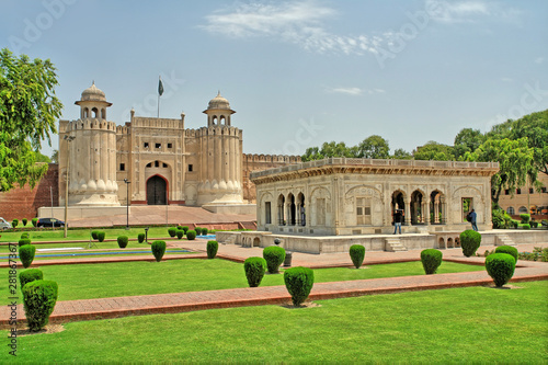 The Alamgiri Gate -  the main entrance to the Lahore Fort in present day Pakistan. photo