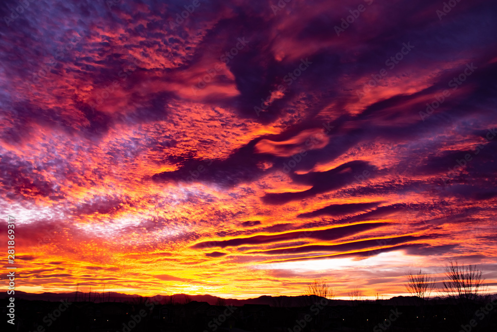 Colorado Fire Sunset 