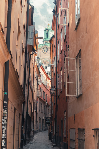 narrow street in gamla stan