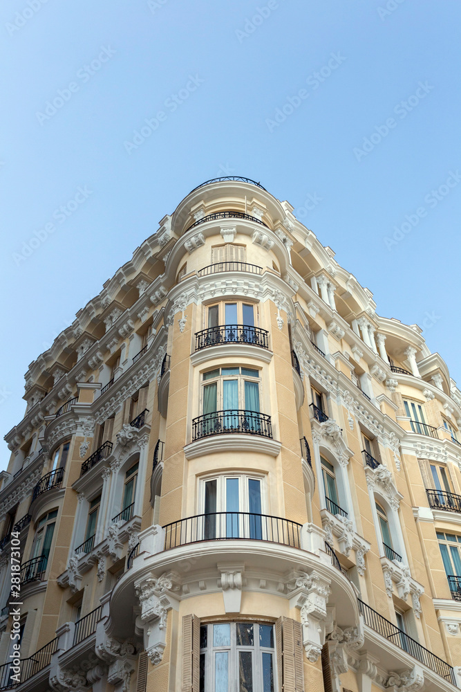 Apartment buildings in Madrid