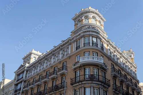 Apartment buildings in Madrid