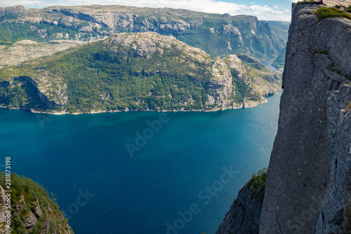 blue lake in the mountains