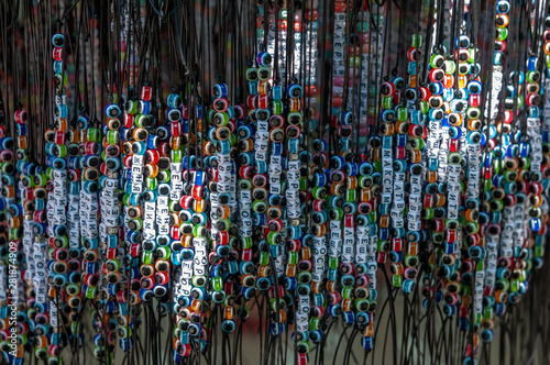 handmade bracelets with names in a traditional style