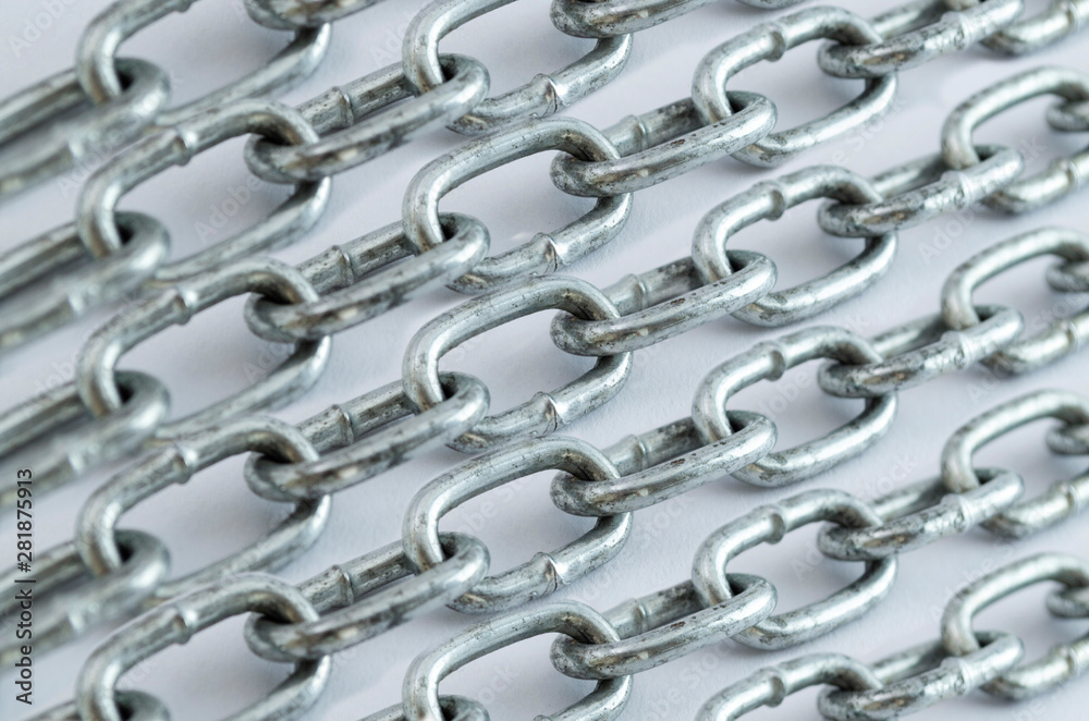 Fototapeta premium background of chains with colors and reflections.