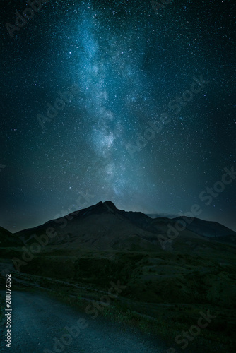 Milky Way Over Mount Saint Helens