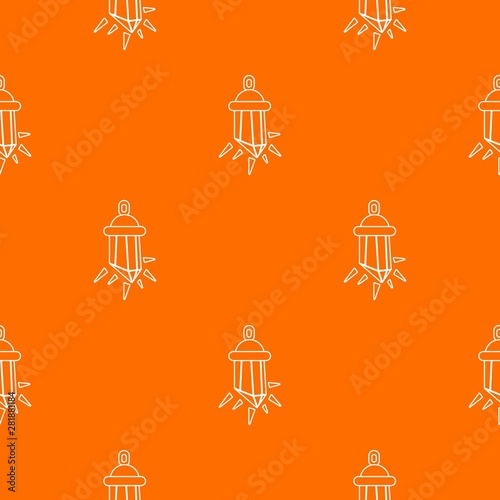 Diamond amulet pattern vector orange for any web design best
