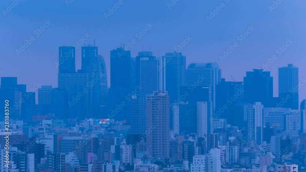 4K 東京 新宿 タイムラプス 夕暮れから夜景 4K 東京 新宿 タイムラプス 夕暮れから夜景