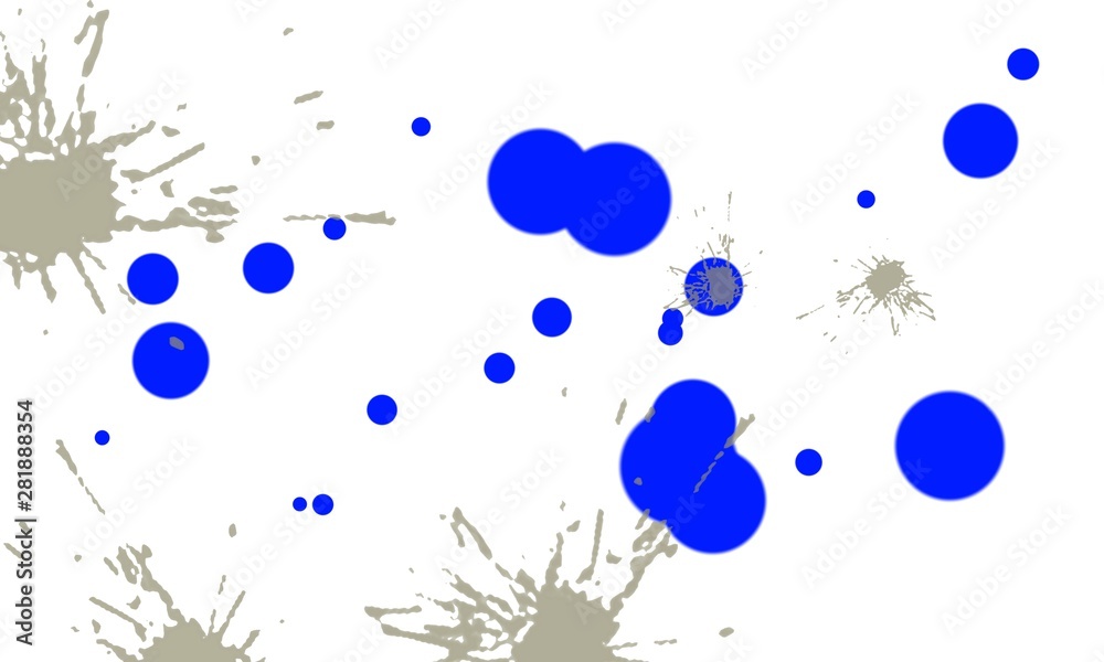 Gouache dots on a white background. Two-color divorces. Gouache dots on a white background. Two-color divorces.