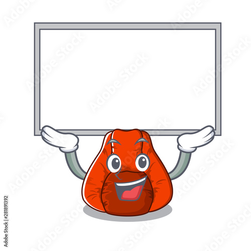 Up board bean bag chair in cartoon shape