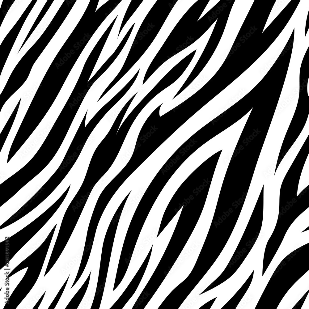 Seamless pattern with zebra stripes. Animal print. Seamless pattern with zebra stripes. Animal print.
