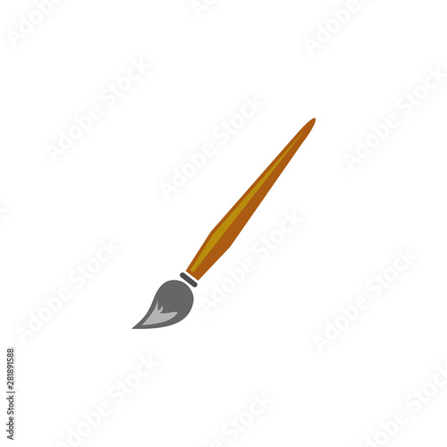 paint brush icon. paint brush symbol vector