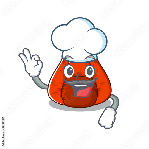 Chef bean bag chair in a character